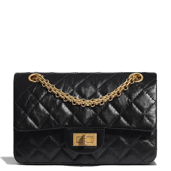 Chanel 2.55 mini reissue black with champagne hardware NWT - Picture 1 of 13